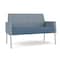 Lesro Mystic Lounge Reception Loveseat, Silver, RS Rain Song Back, MD Titan Seat, RS Rain Song Arm Panels ML1501 - alternate 1
